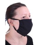 Masque tissu  Adulte Noir - Anti Projections