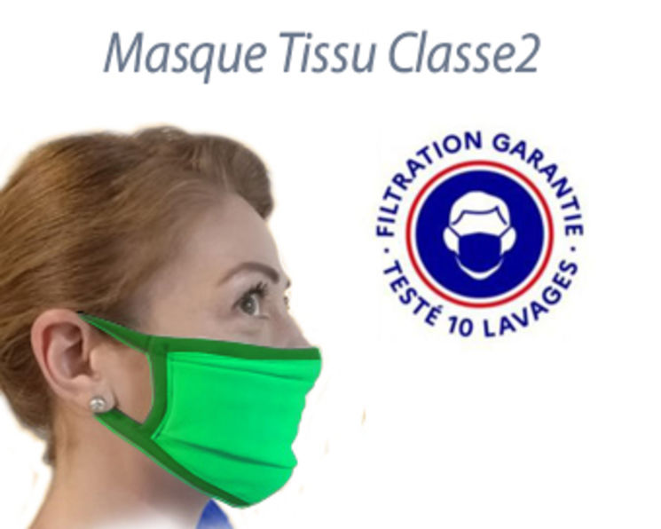 Masque tissu  UNS2 - VERT
