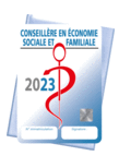 Caducée Conseiller(ère) en Economie Sociale et Familiale 2023 + pochette adhésive