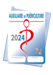 Caducée Auxiliaire De Puériculture 2024 + pochette adhésive