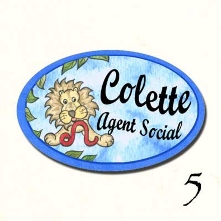 Badge Métal Lion Zodiaque